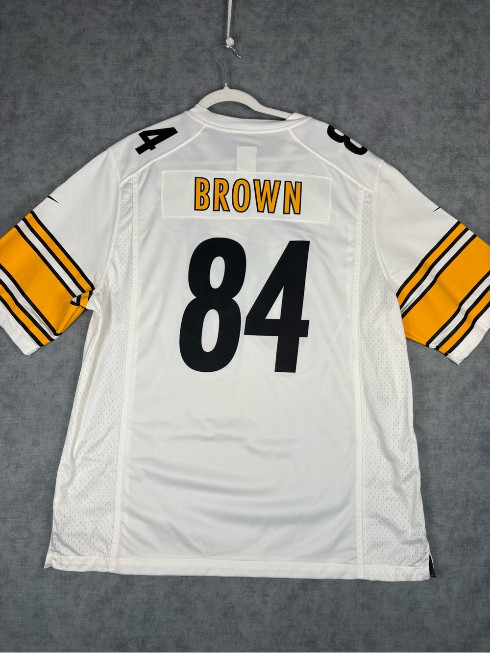 Nike Pittsburgh Steelers Antonio Brown #84 NFL On Field Jersey XL White - Picture 13 of 16